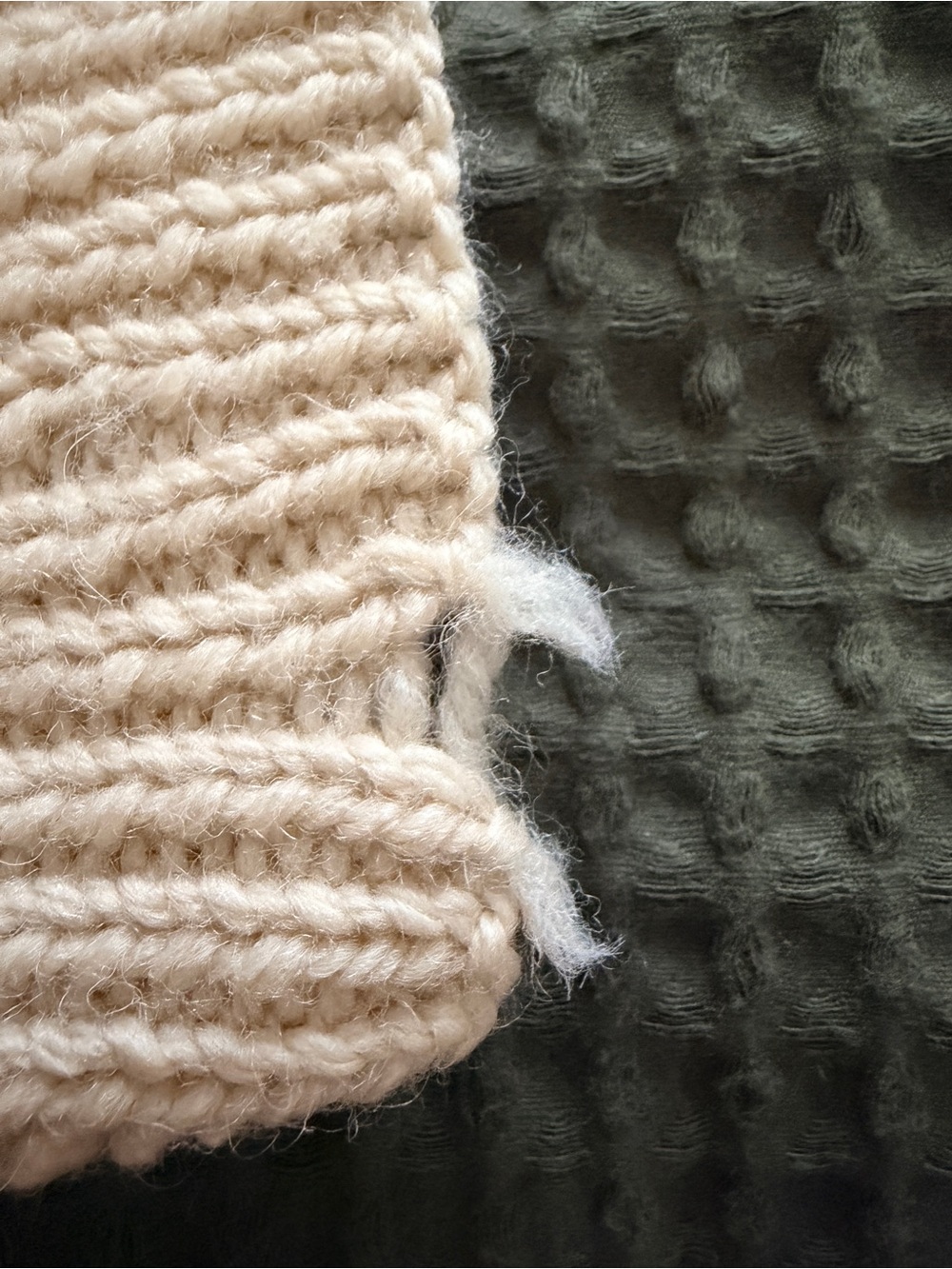 Inverallan 4A Cream Aran Cable Knit Cardigan Sweater - Picture 7 of 7